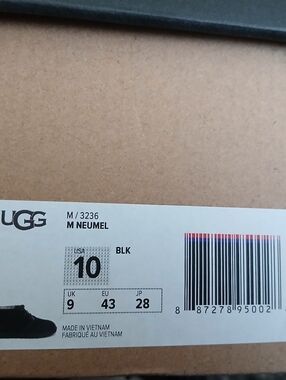 UGG M Neumel Men's Boots - Black New In Box Men's 10 (Women's 11.5)